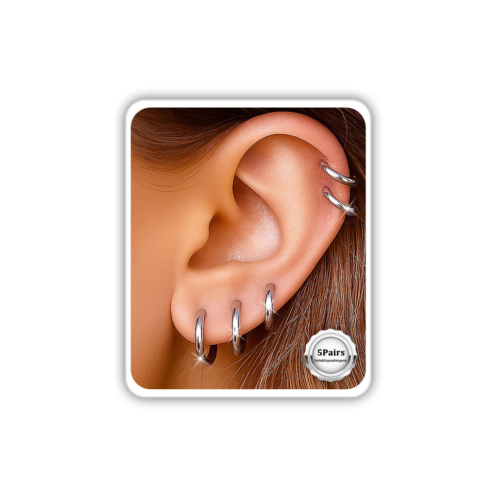 Evans Novapinnacle Jewelry Everyday Huggie Earrings Clear