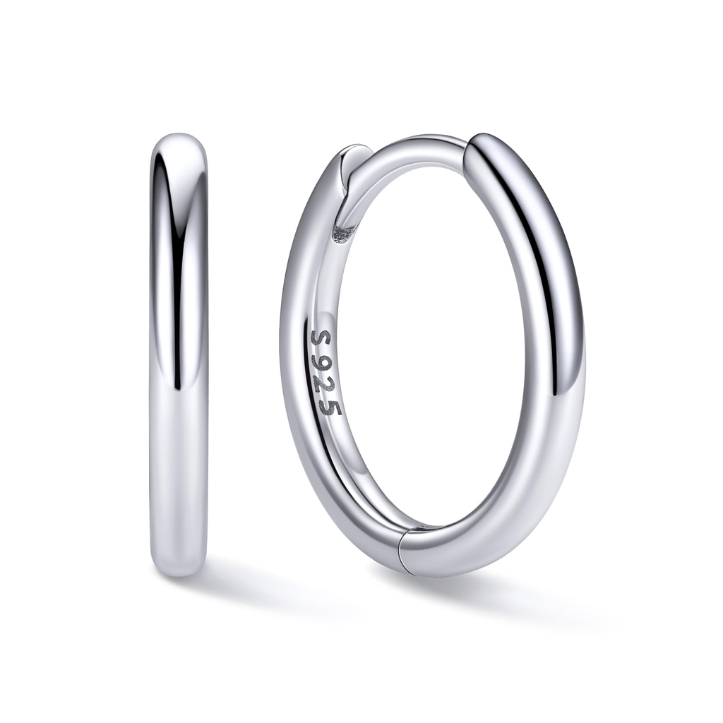 Evans Novapinnacle Jewelry Huggie Earrings Natural