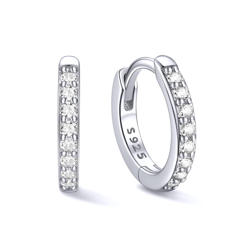 Evans Novapinnacle Jewelry Huggie Earrings Gray