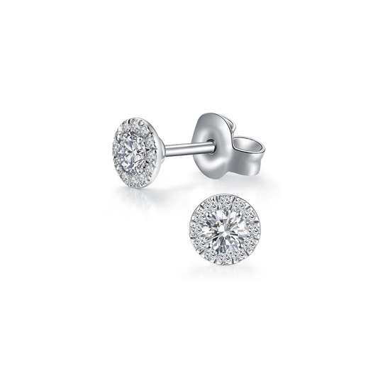 Evans Novapinnacle Jewelry Classic Stud Earrings Clear