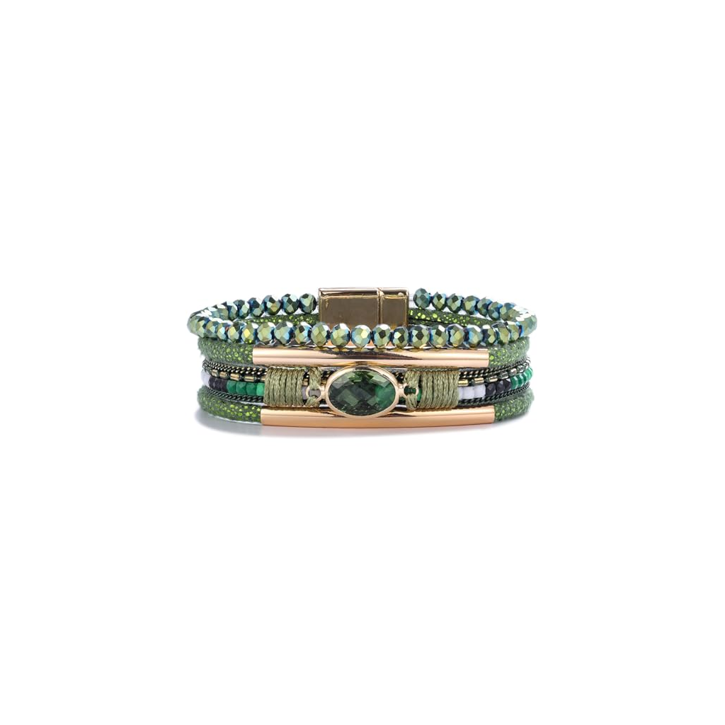 Evans Novapinnacle Jewelry Travel Cuff Bracelet Sage